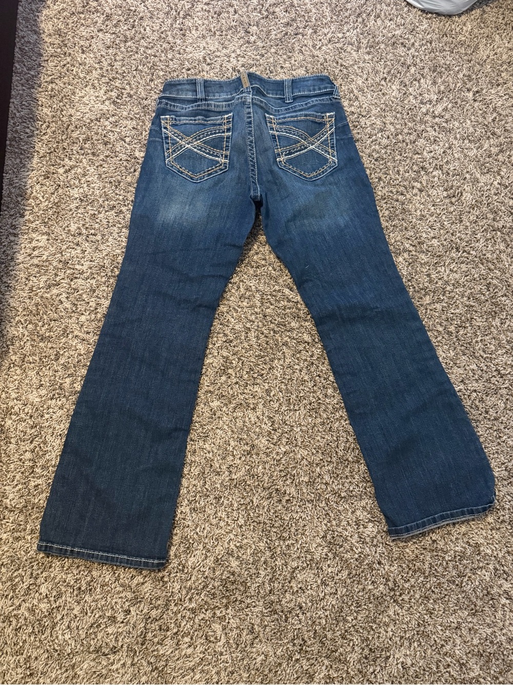 Women’s sz 32S Ariat Mid Rise Boot Cut Jeans